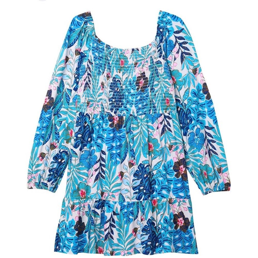 Lilly Pulitzer Kids‎ Mini Jilly Long Sleeved Dress size XS 2-3 cotton